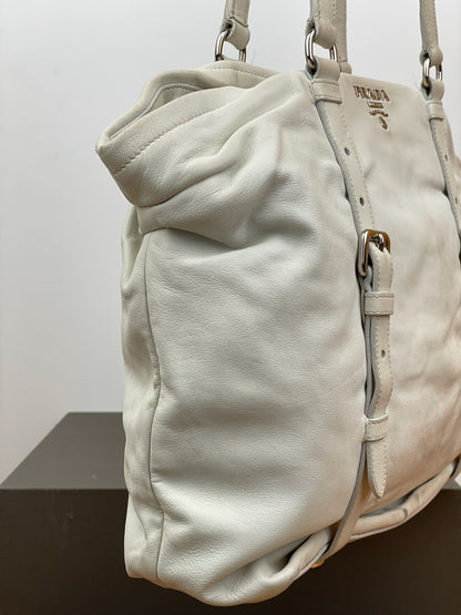 Prada 2000s Leather Shopper Tote Handbag