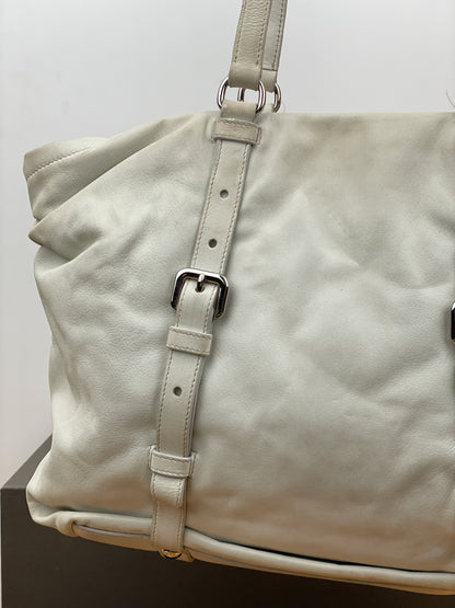 Prada 2000s Leather Shopper Tote Handbag