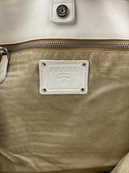 Prada 2000s Leather Shopper Tote Handbag
