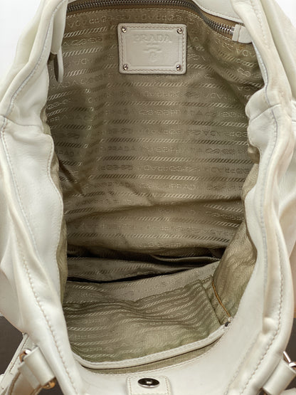 Prada 2000s Leather Shopper Tote Handbag