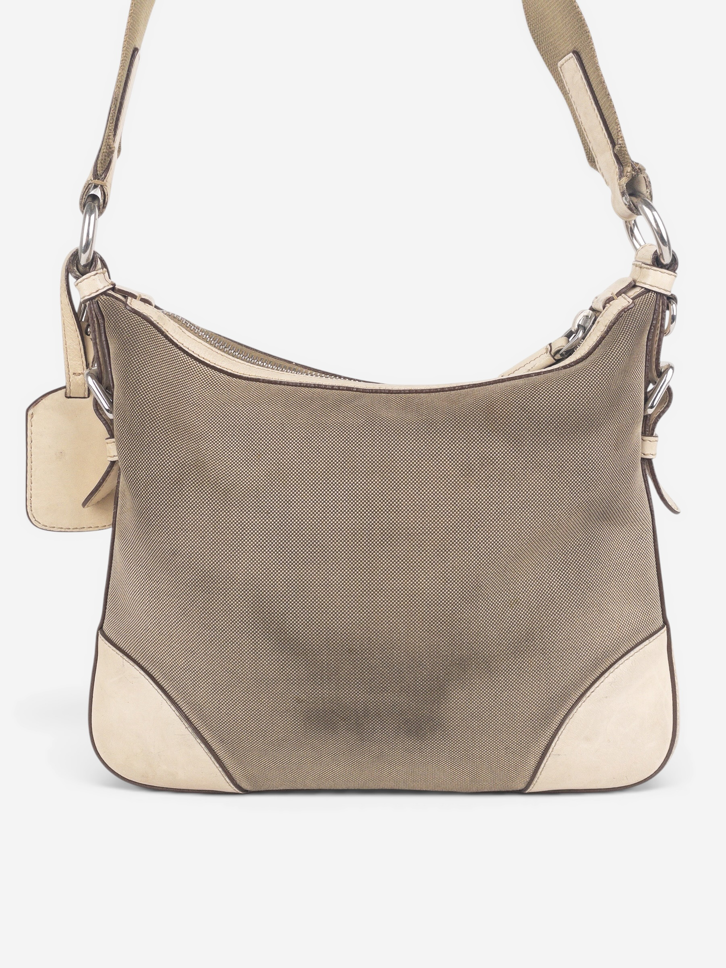 Prada 2000s Jacquard Canvas Crossbody Bag