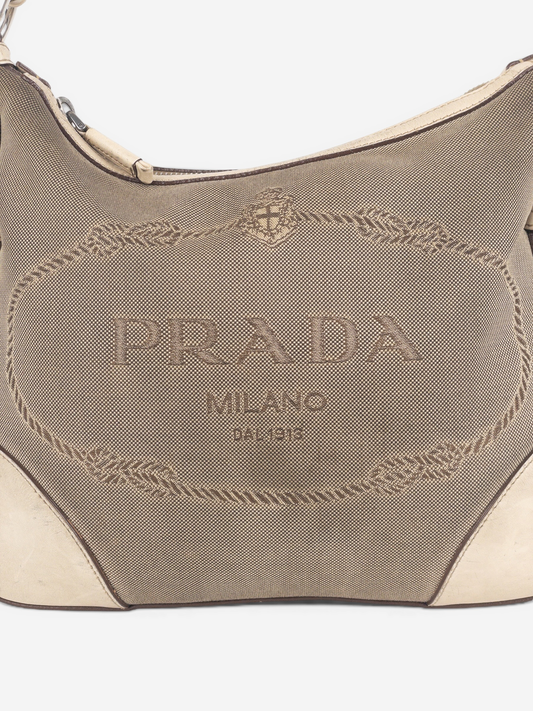 Prada 2000s Jacquard Canvas Crossbody Bag – photo 8