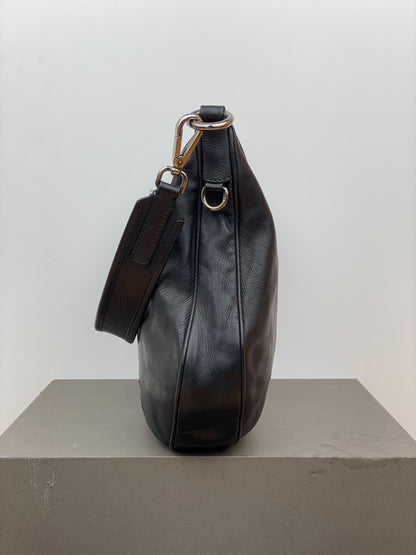 Prada 2000s Leather Hobo Shoulder Bag