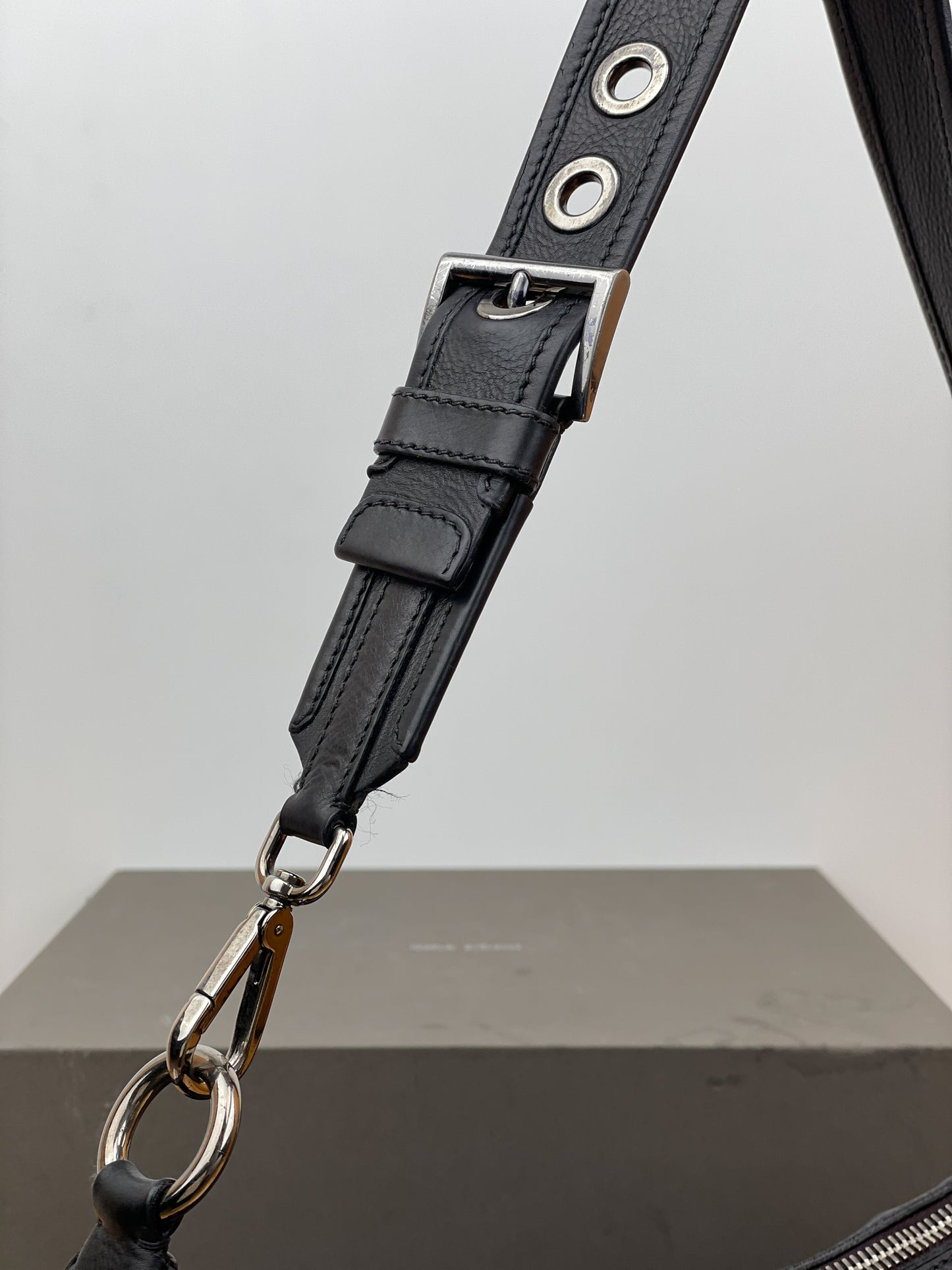 Prada 2000s Leather Hobo Shoulder Bag