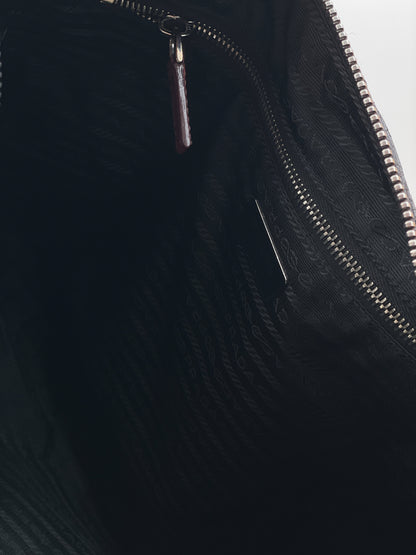 Prada 2000s Leather Hobo Shoulder Bag