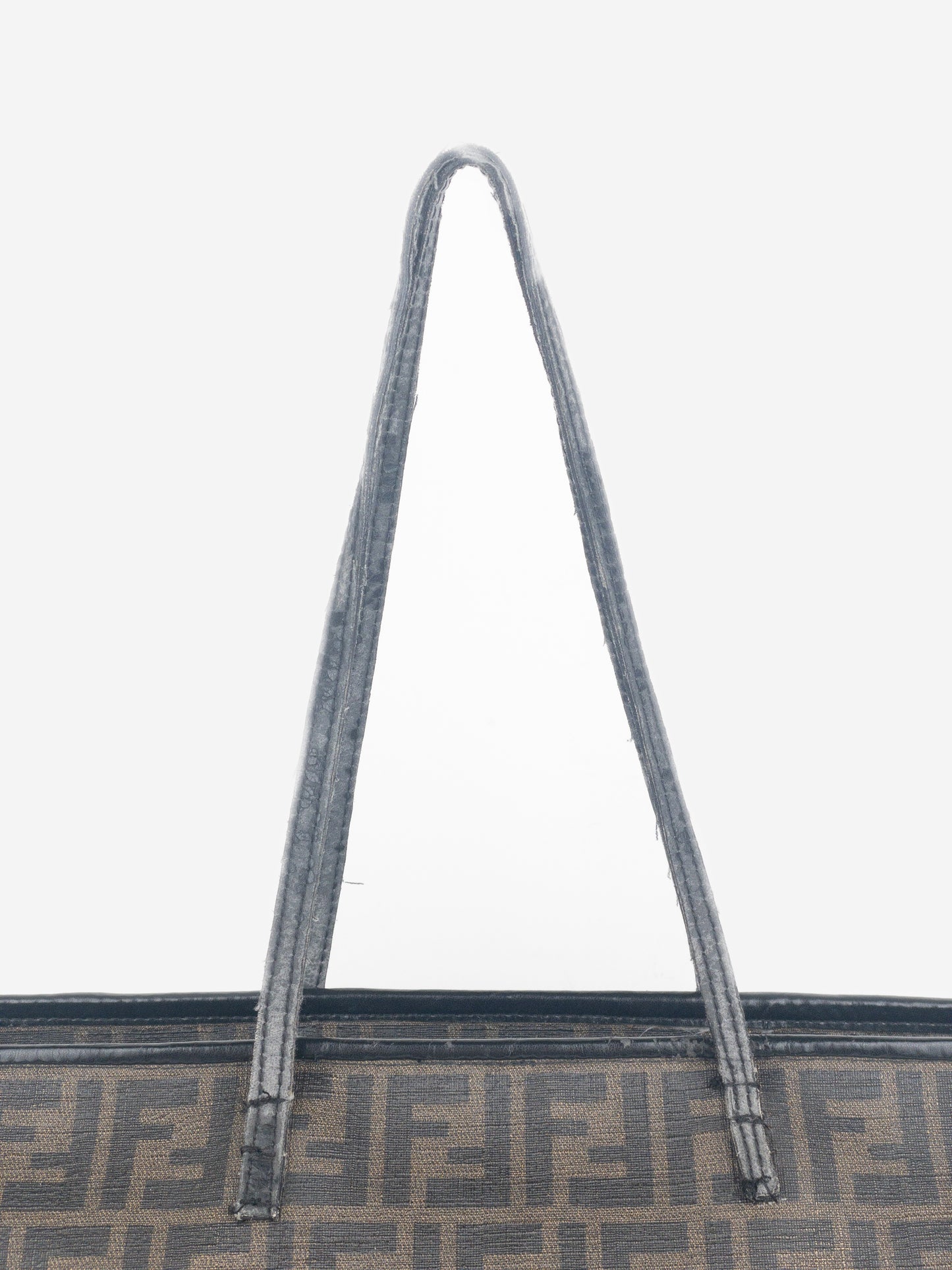 Fendi 2000s Zucca Canvas Roll Shopper Handbag