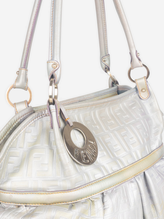 Fendi 2000s Iridescent Ombre Zucca Monogram‚Chef‘ Handbag – photo 5