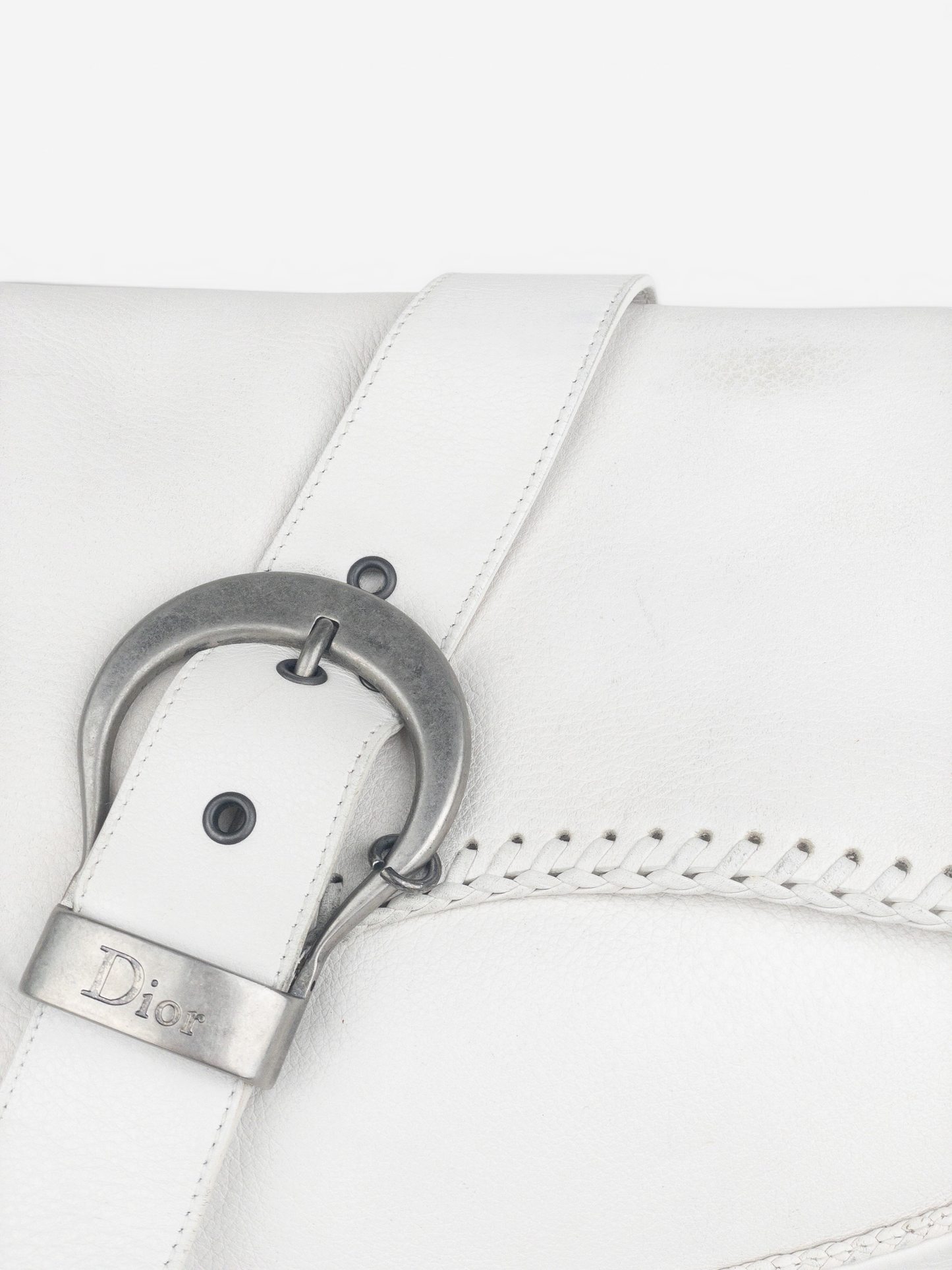 Dior by Galliano SS06 'Gaucho' Whipstitch Double Saddle Shoulder Bag