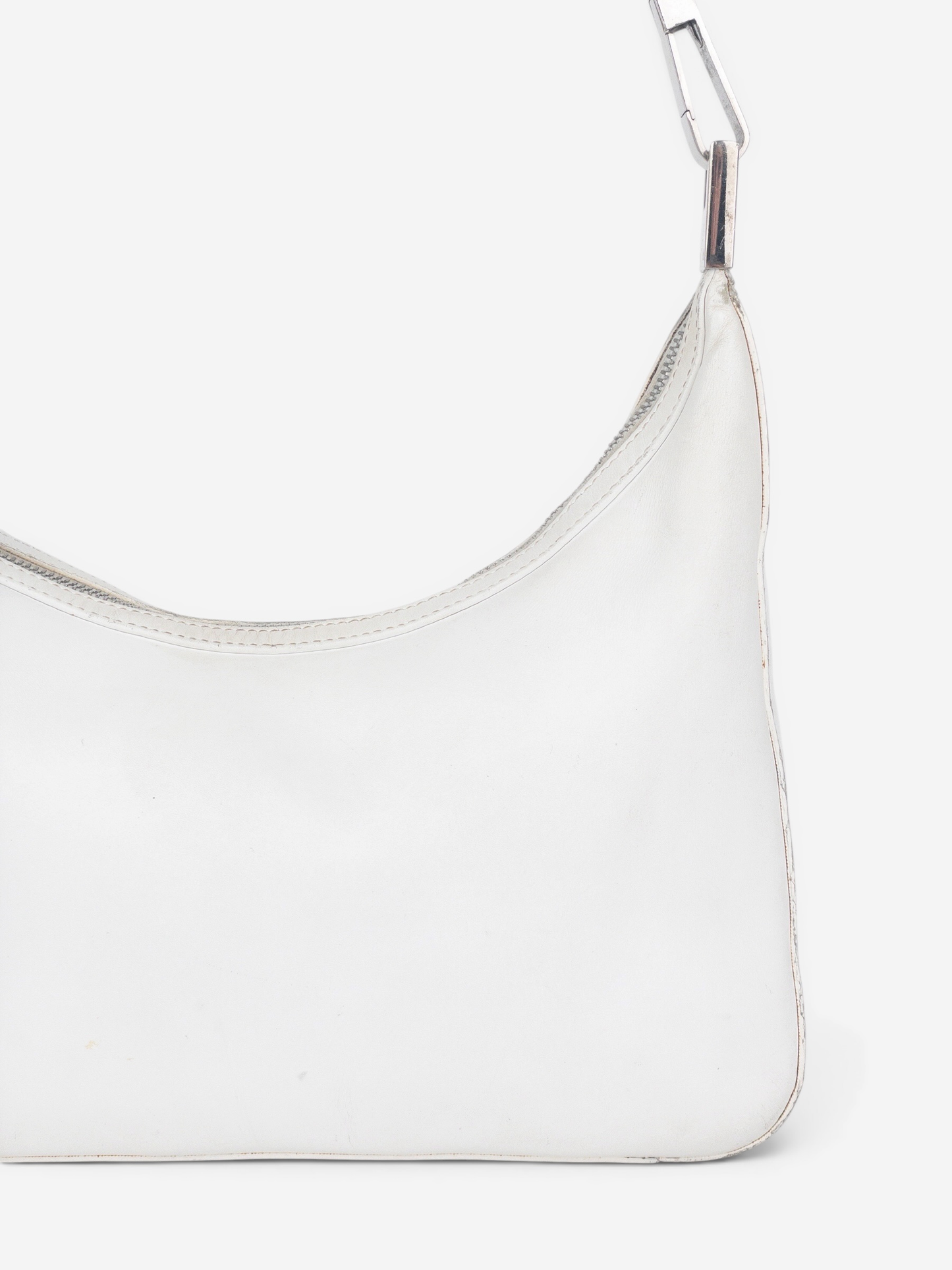 Gucci by Tom Ford 2000s Leather Metal Hobo Shoulder Bag