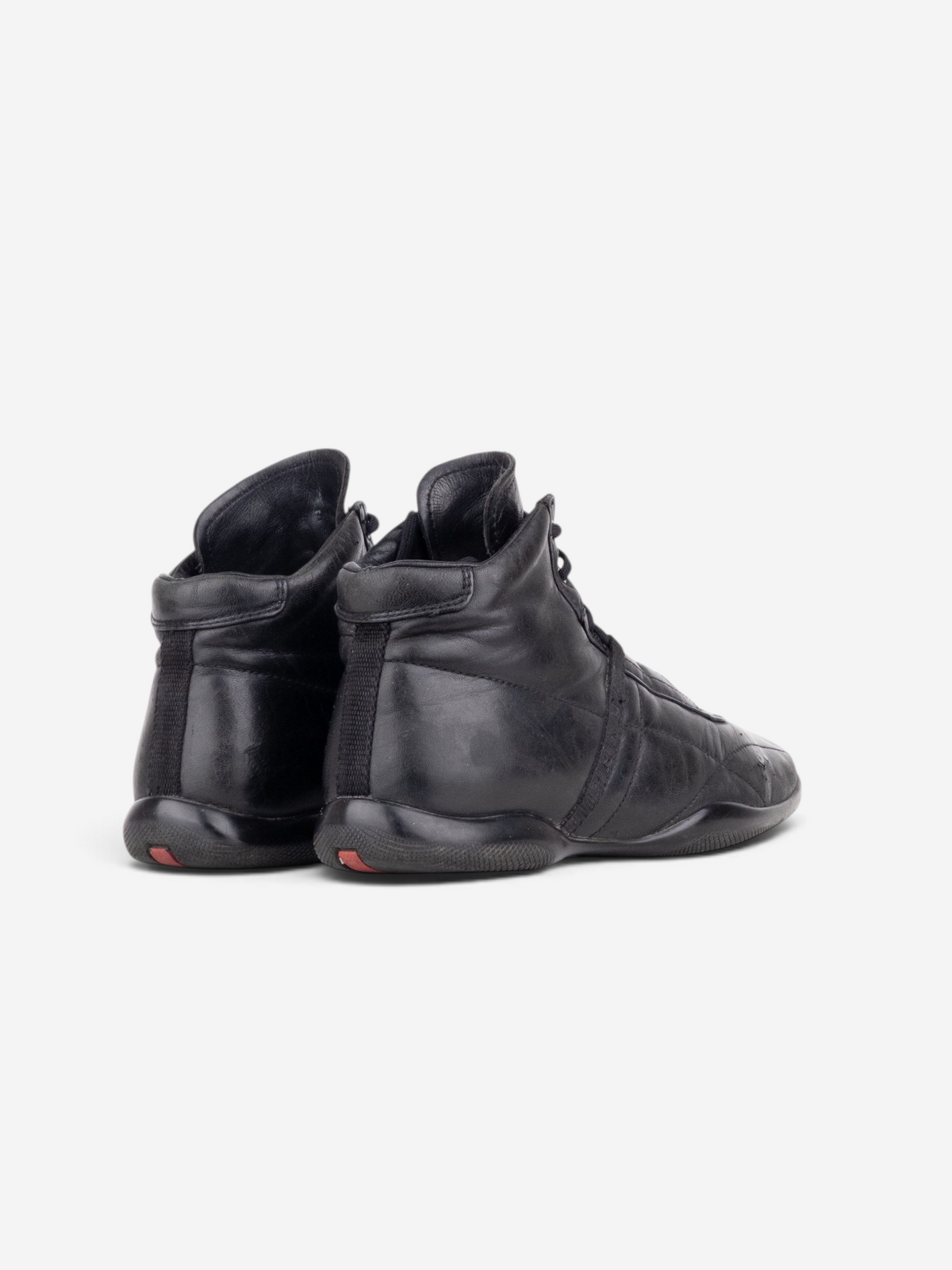 Prada 2000s High-Top Sports Racing Sneakers