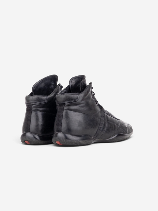 Prada 2000s High-Top Sports Racing Sneakers