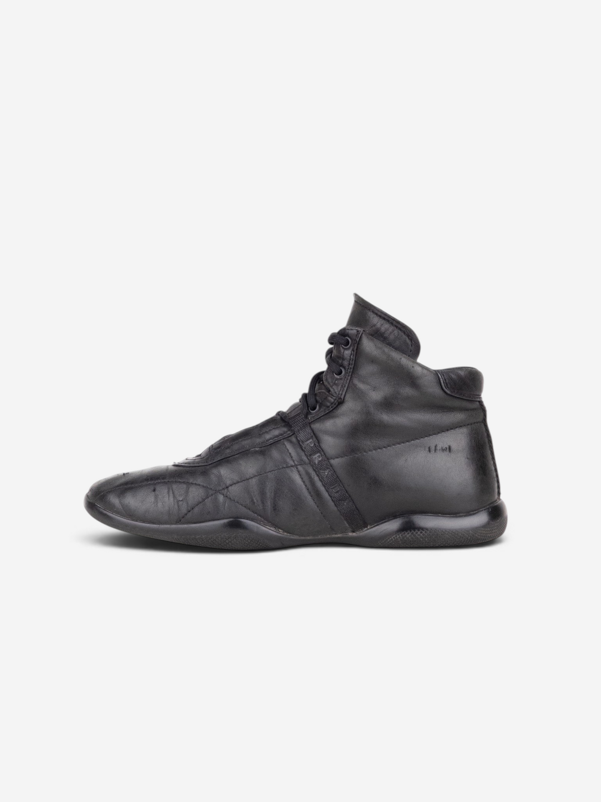 Prada 2000s High-Top Sports Racing Sneakers