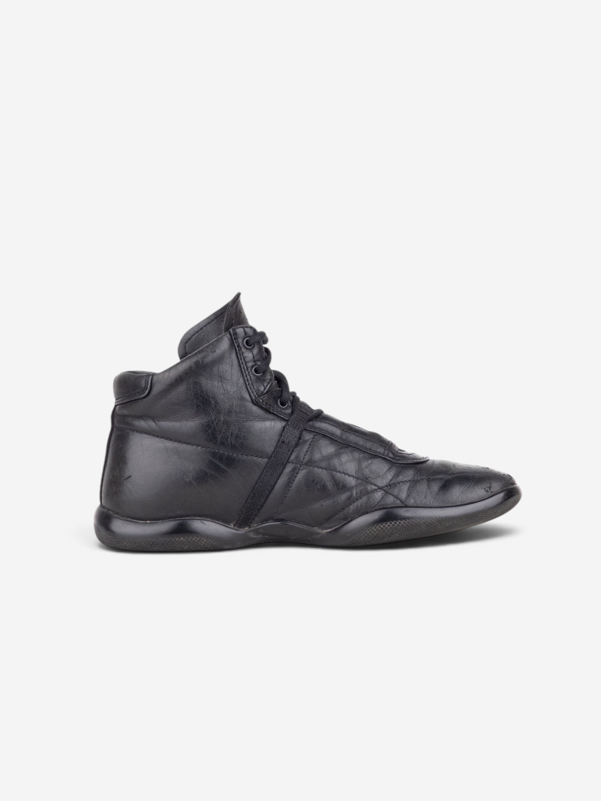 Prada 2000s High-Top Sports Racing Sneakers