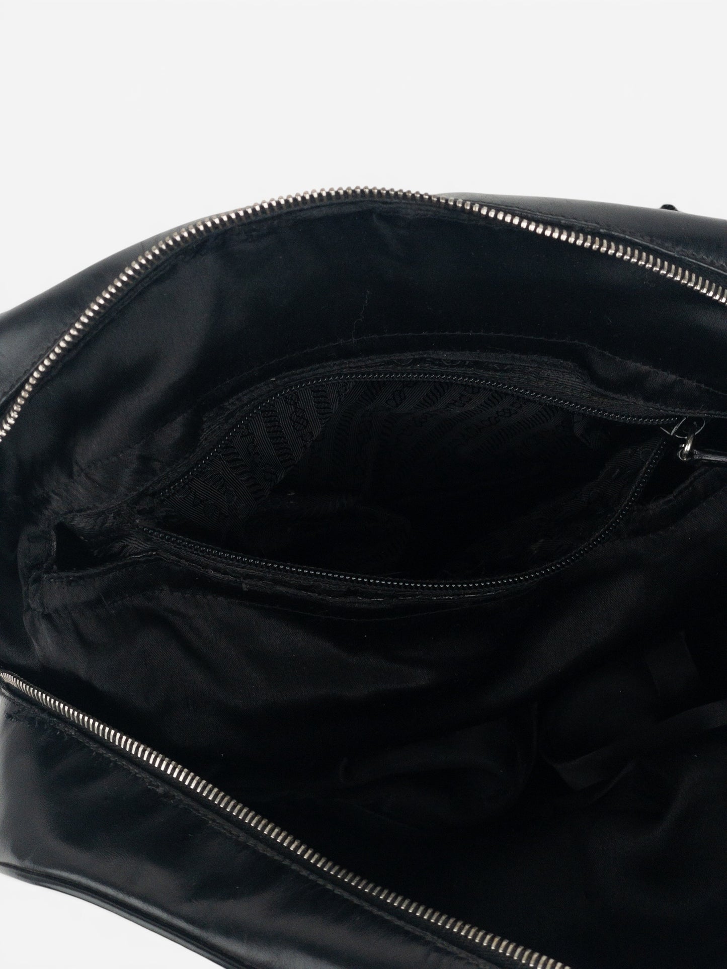 Prada SS00 Bowling Leather Shoulder Bag