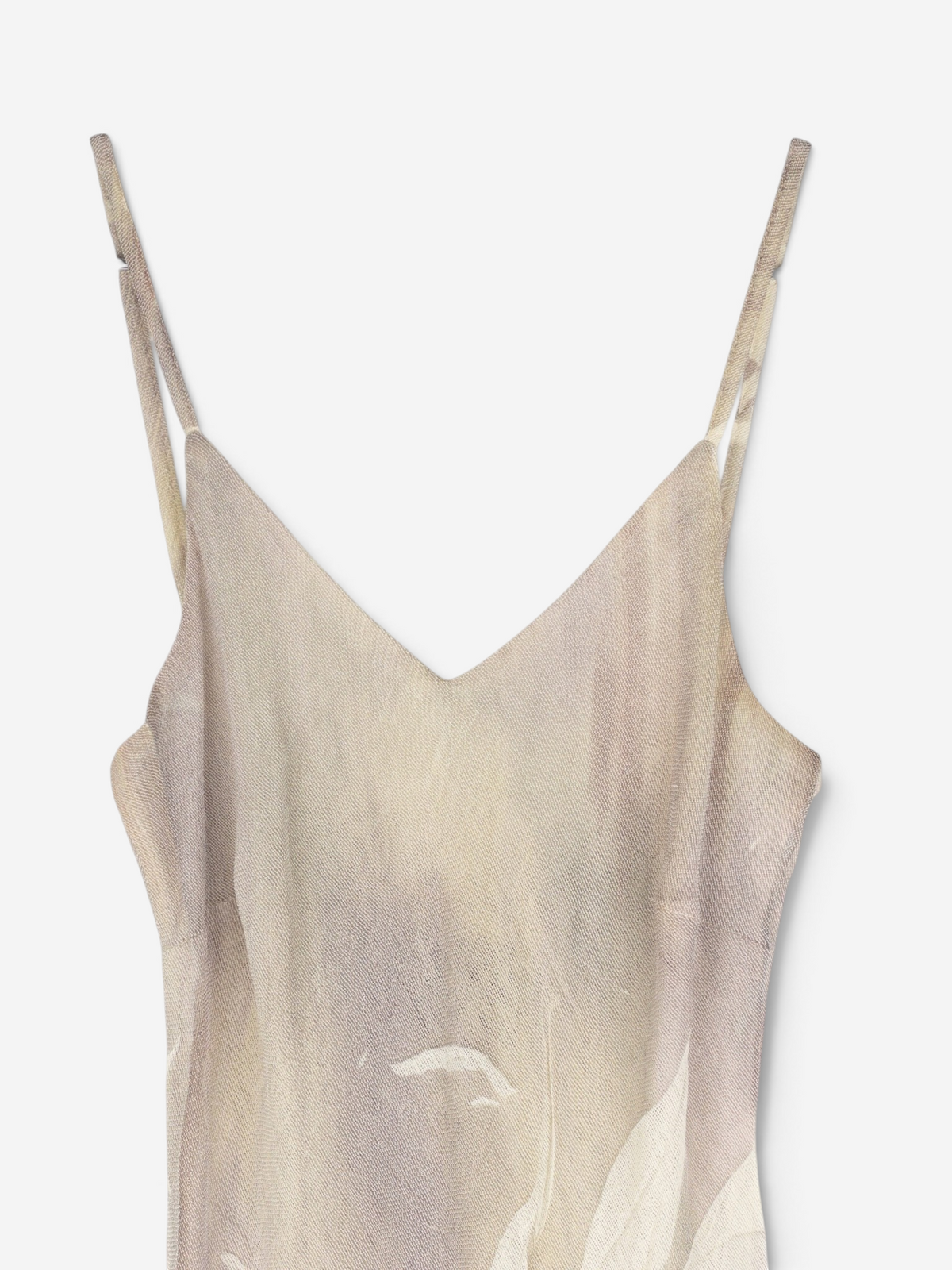 Roberto Cavalli 2000s Asymmetrical Summer Wrinkle Ruffle Maxi Dress