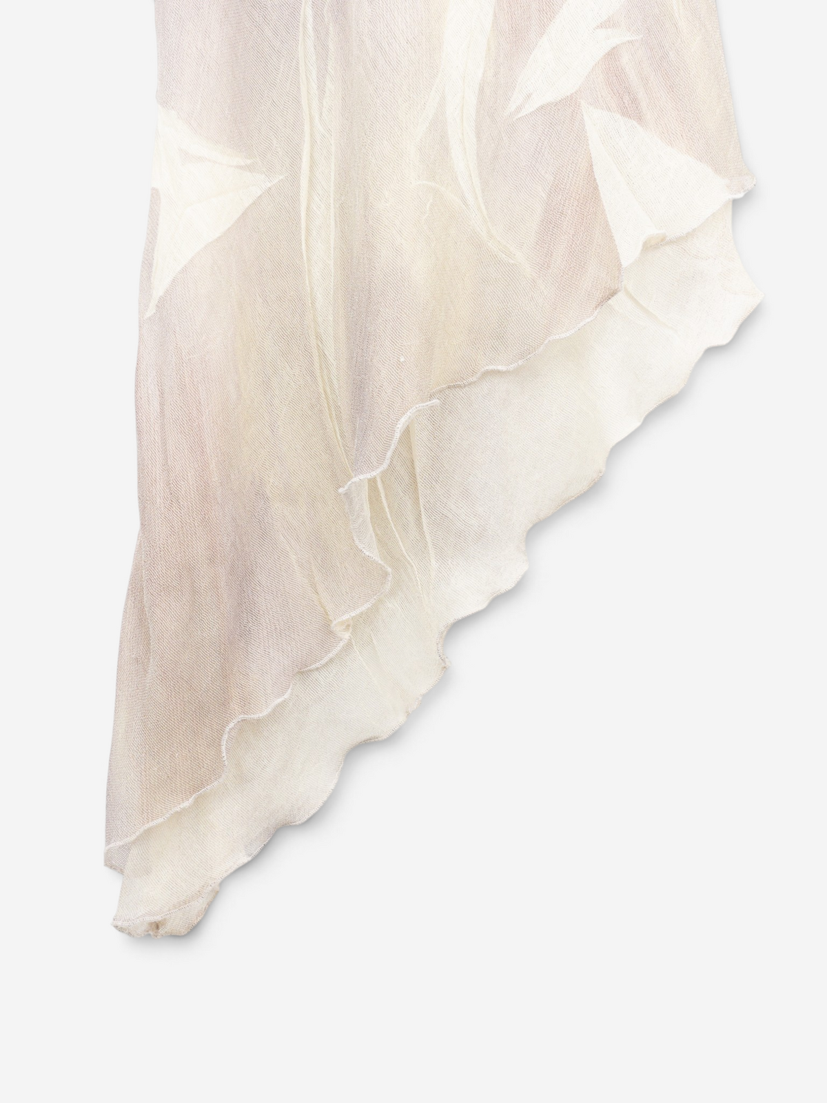 Roberto Cavalli 2000s Asymmetrical Summer Wrinkle Ruffle Maxi Dress