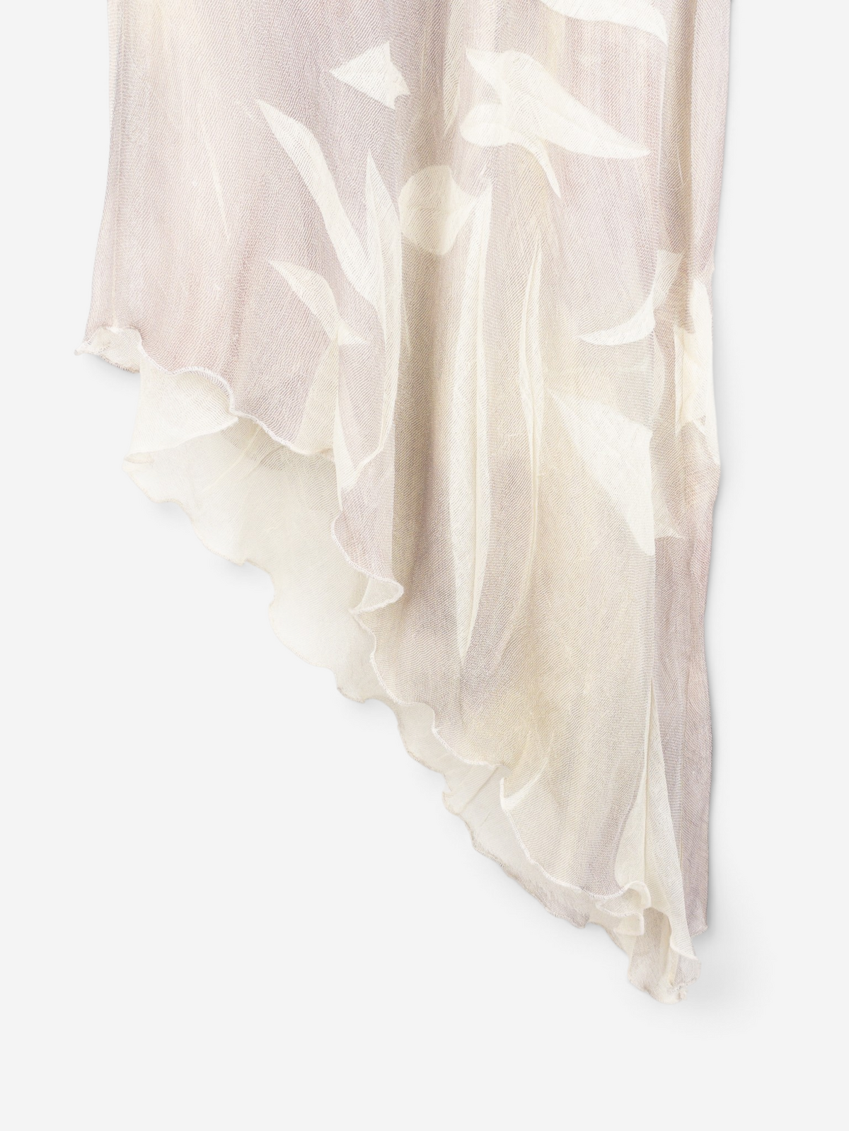 Roberto Cavalli 2000s Asymmetrical Summer Wrinkle Ruffle Maxi Dress