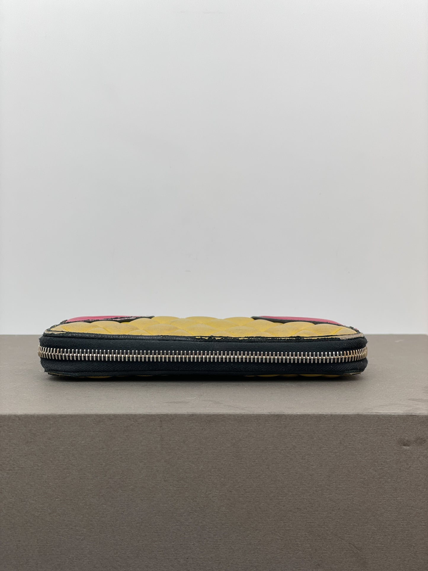 Miu Miu 2000s Quilted Biker Zipper Wallet