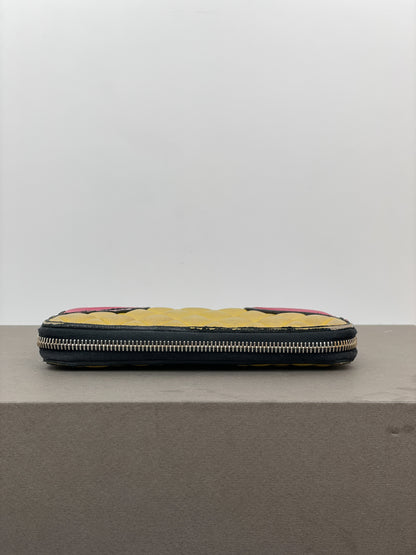 Miu Miu 2000s Quilted Biker Zipper Wallet