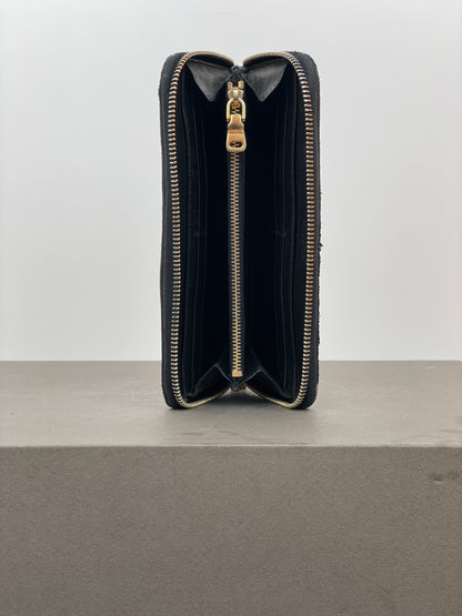 Miu Miu 2000s Quilted Biker Zipper Wallet