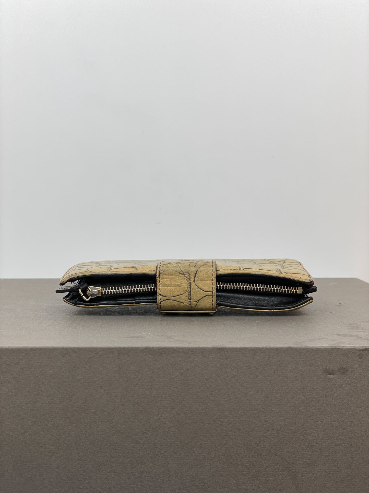 Miu Miu 2000s Crocodile Leather Purse Wallet
