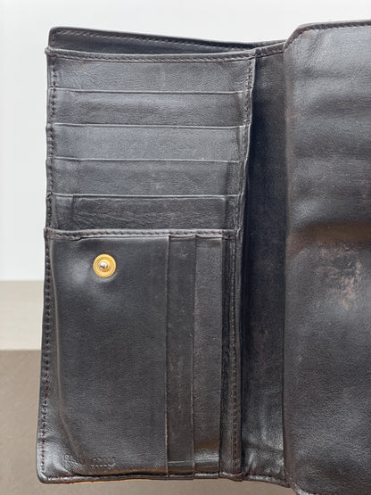 Miu Miu 2000s Crocodile Leather Purse Wallet