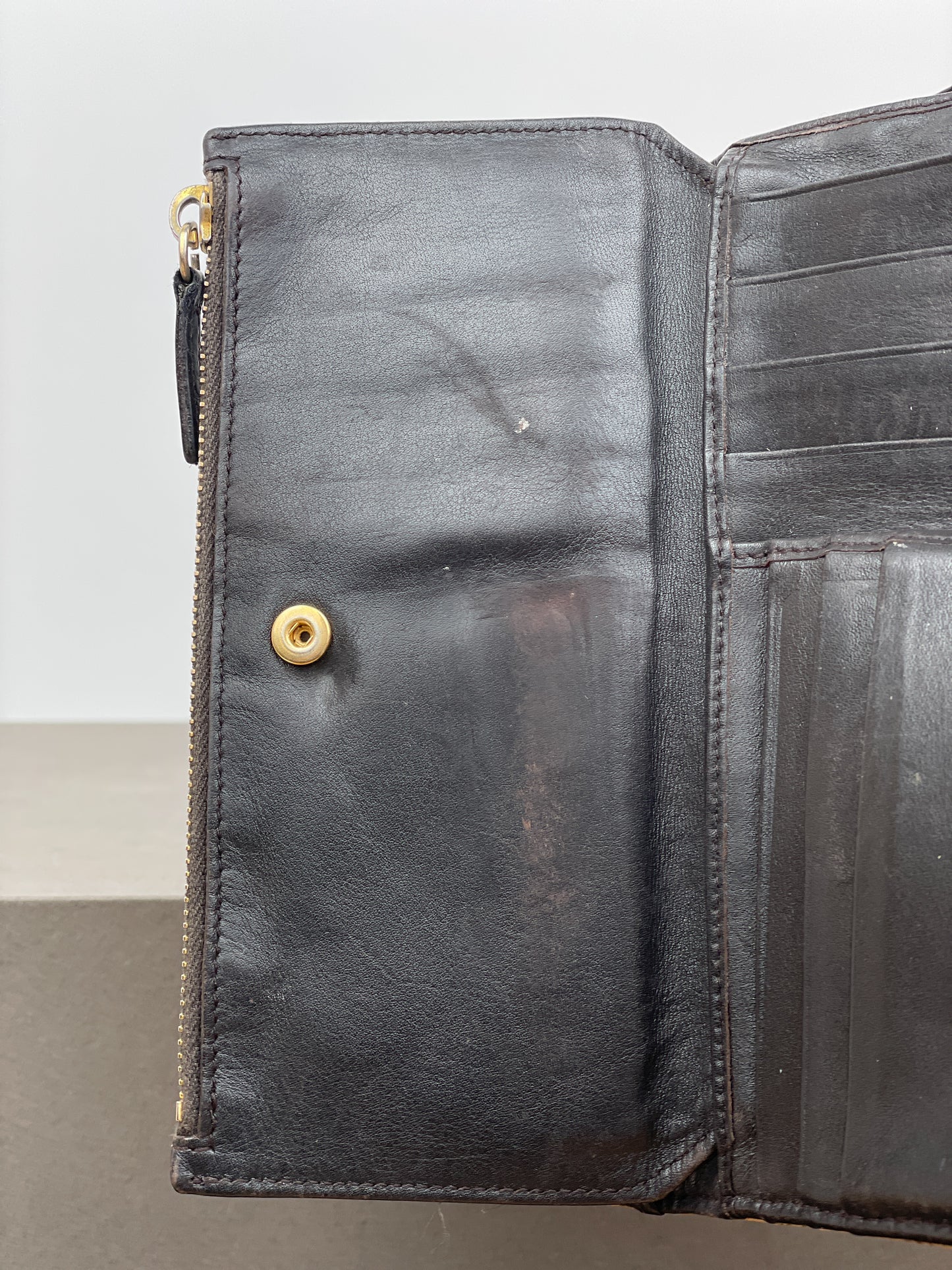 Miu Miu 2000s Crocodile Leather Purse Wallet