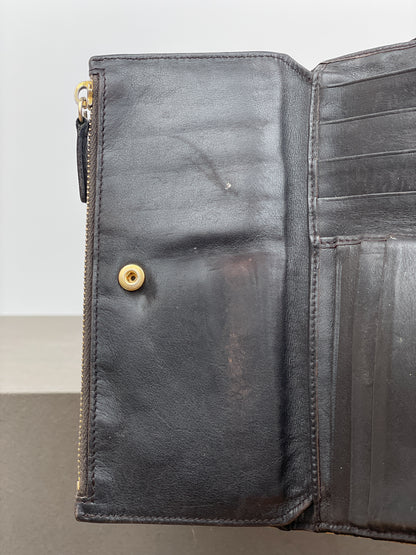 Miu Miu 2000s Crocodile Leather Purse Wallet