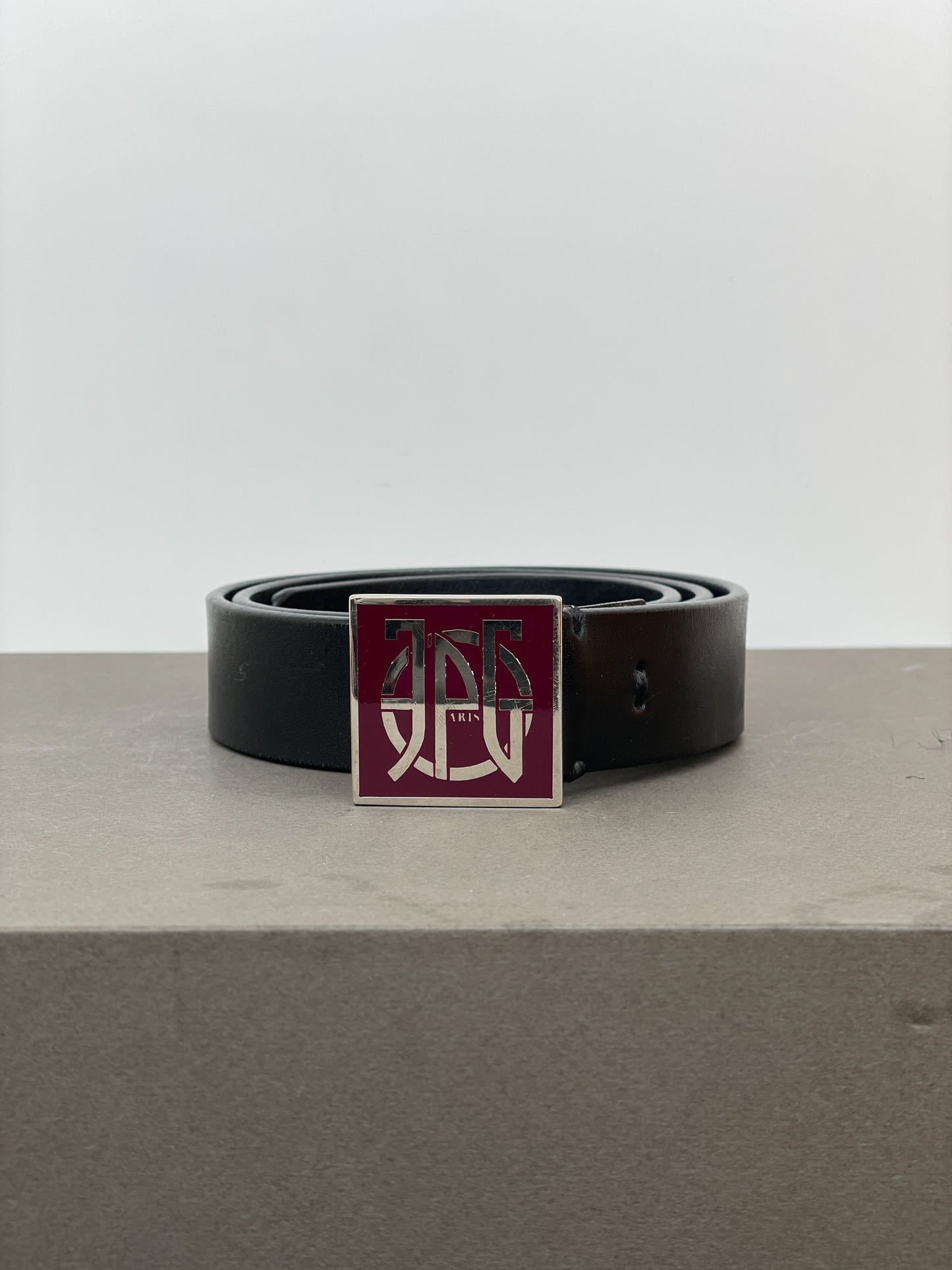 Jean Paul Gaultier 90s Logo Buckle Belt