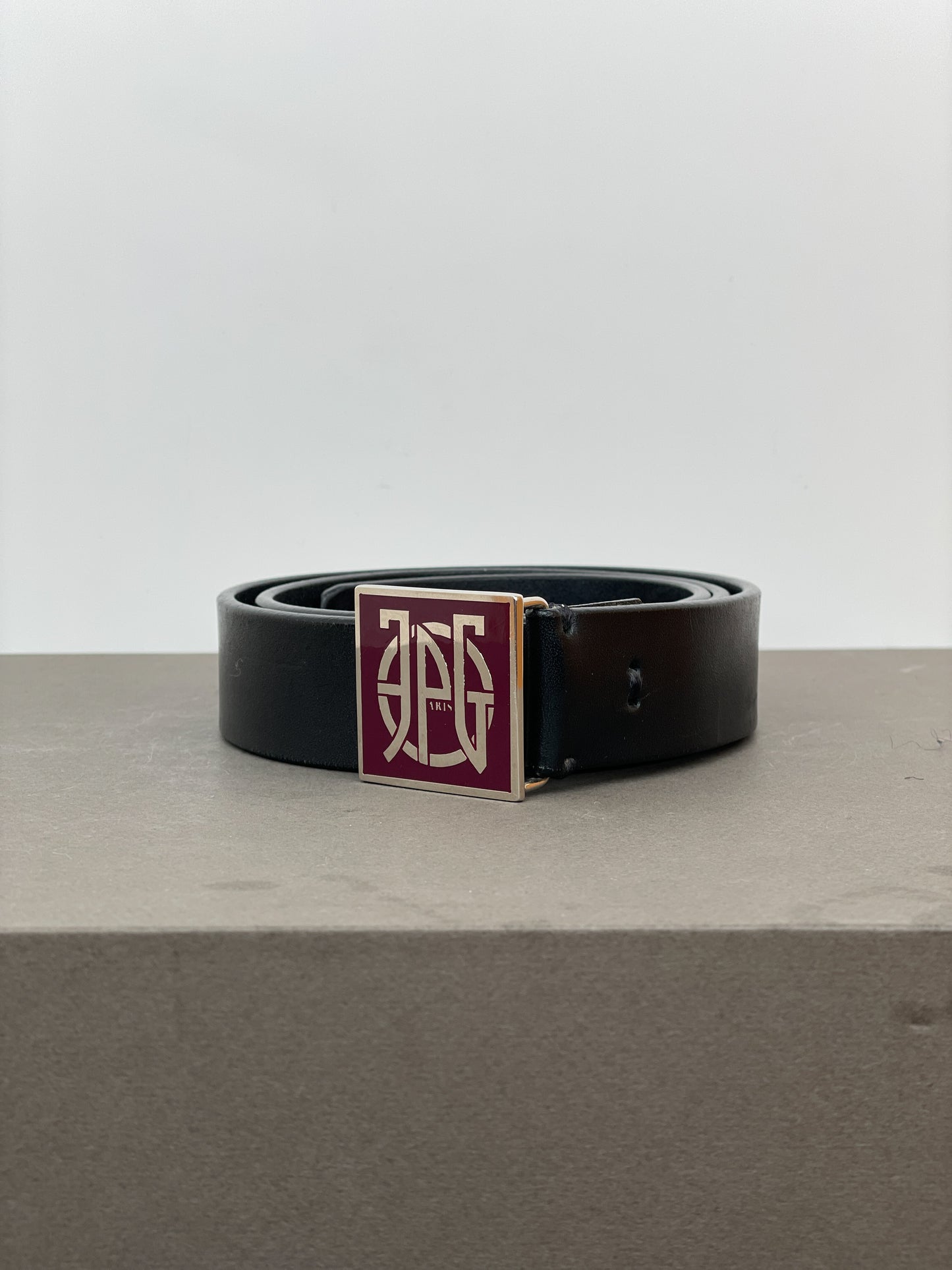 Jean Paul Gaultier 90s Logo Buckle Belt