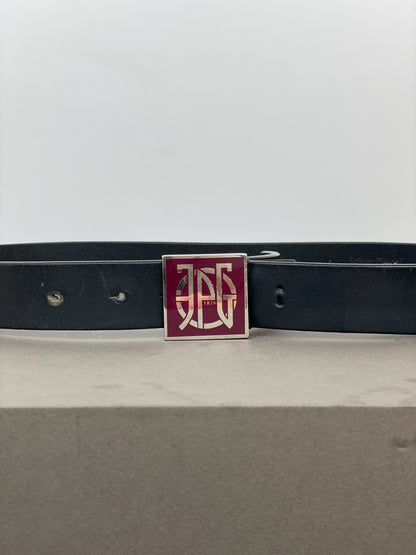 Jean Paul Gaultier 90s Logo Buckle Belt