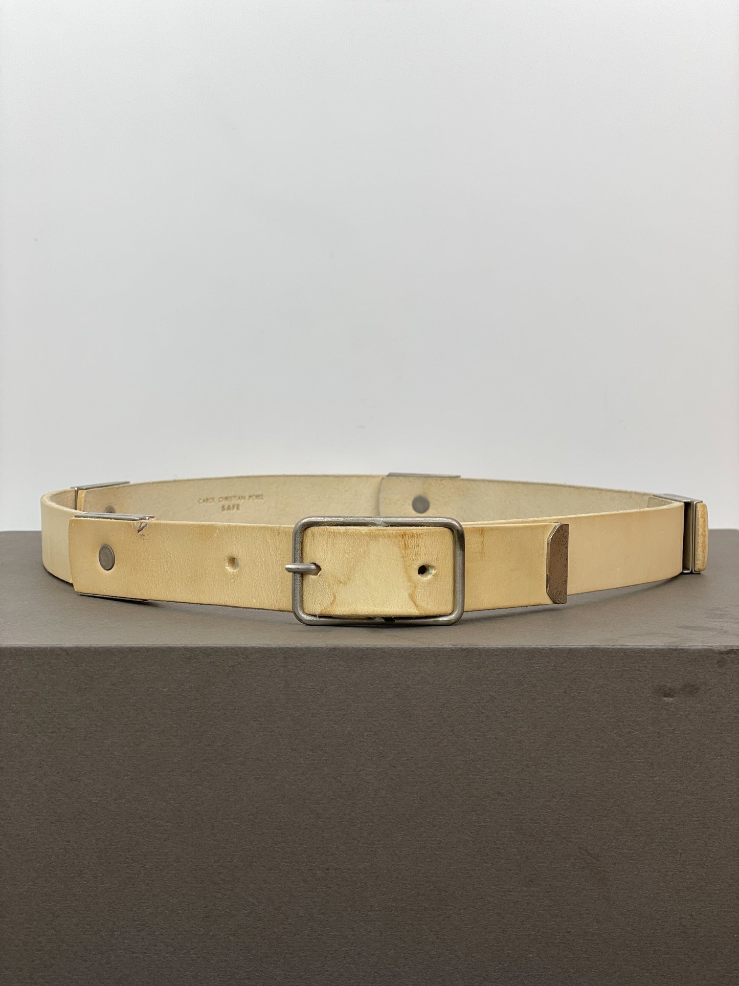Carol Christian Poell SS02 'Safe' Folded Screw Leather Belt