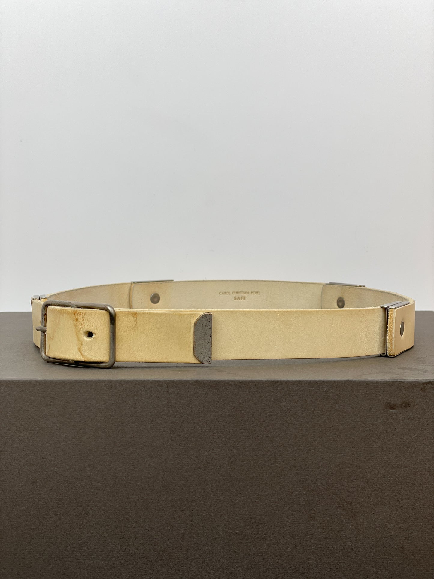 Carol Christian Poell SS02 'Safe' Folded Screw Leather Belt