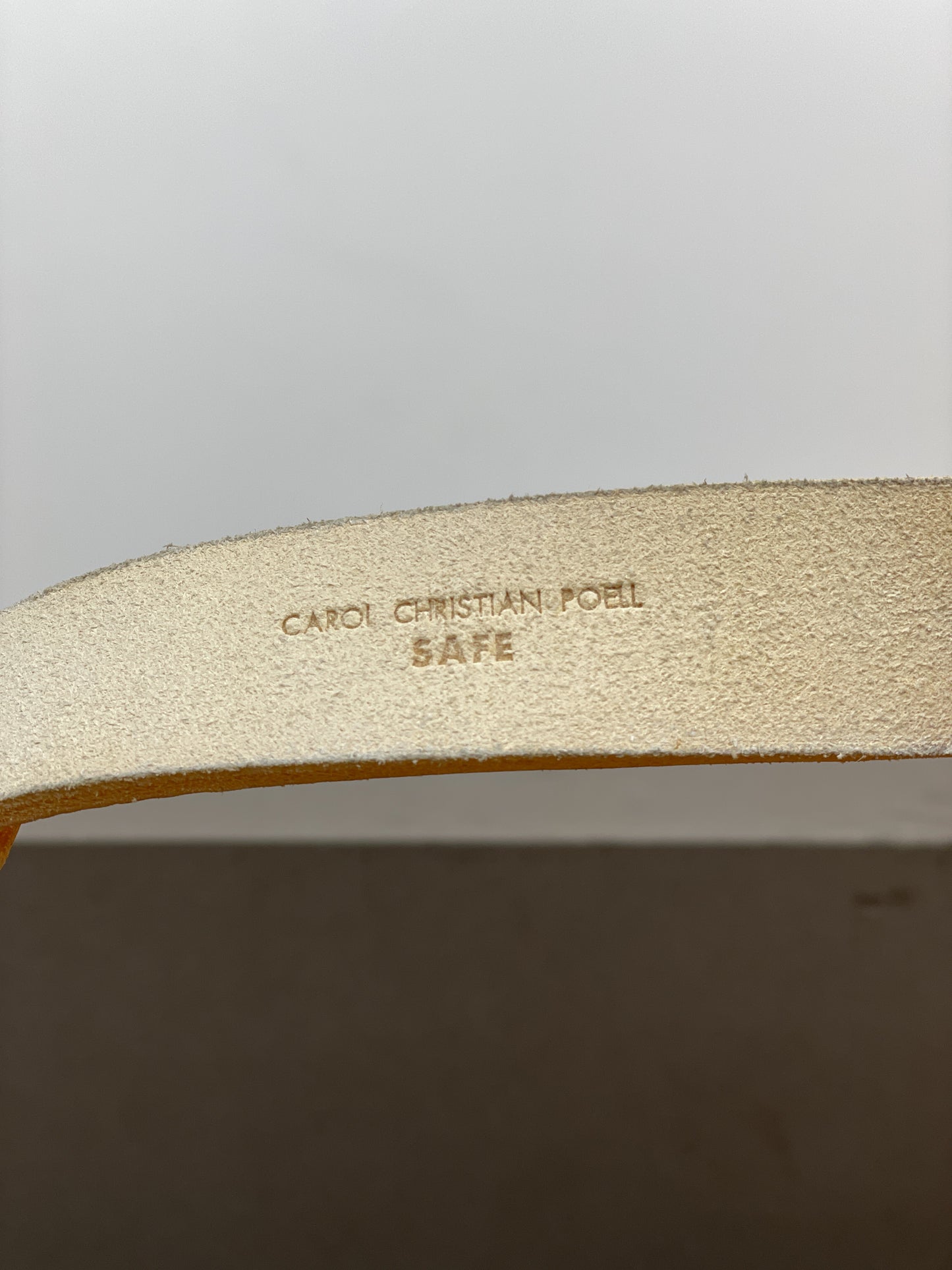 Carol Christian Poell SS02 'Safe' Folded Screw Leather Belt