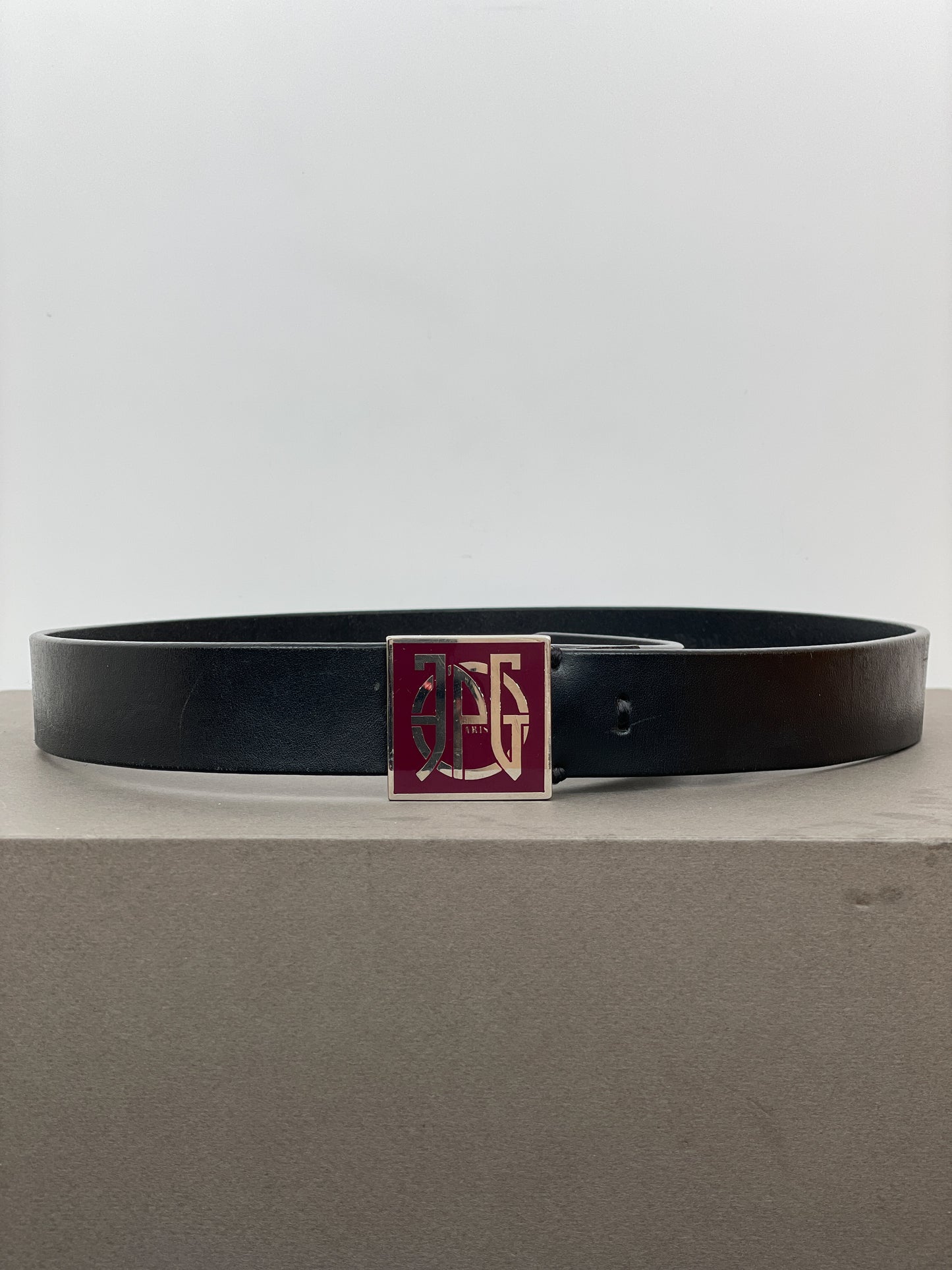 Jean Paul Gaultier 90s Logo Buckle Belt