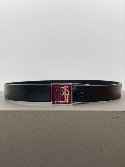 Jean Paul Gaultier 90s Logo Buckle Belt