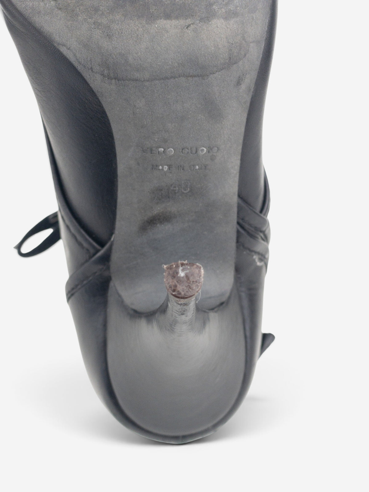 Balmain by Decarnin x Giuseppe Zanotti 2010s Zipper Ankle Heel Boots – detail view