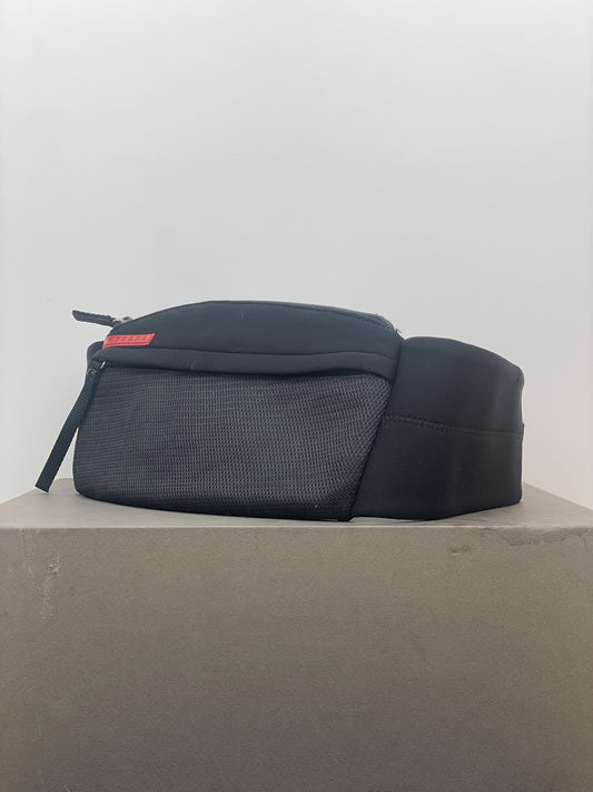 Prada AW99 Linea Rossa Red Tab Neoprene Belt Waist Bag