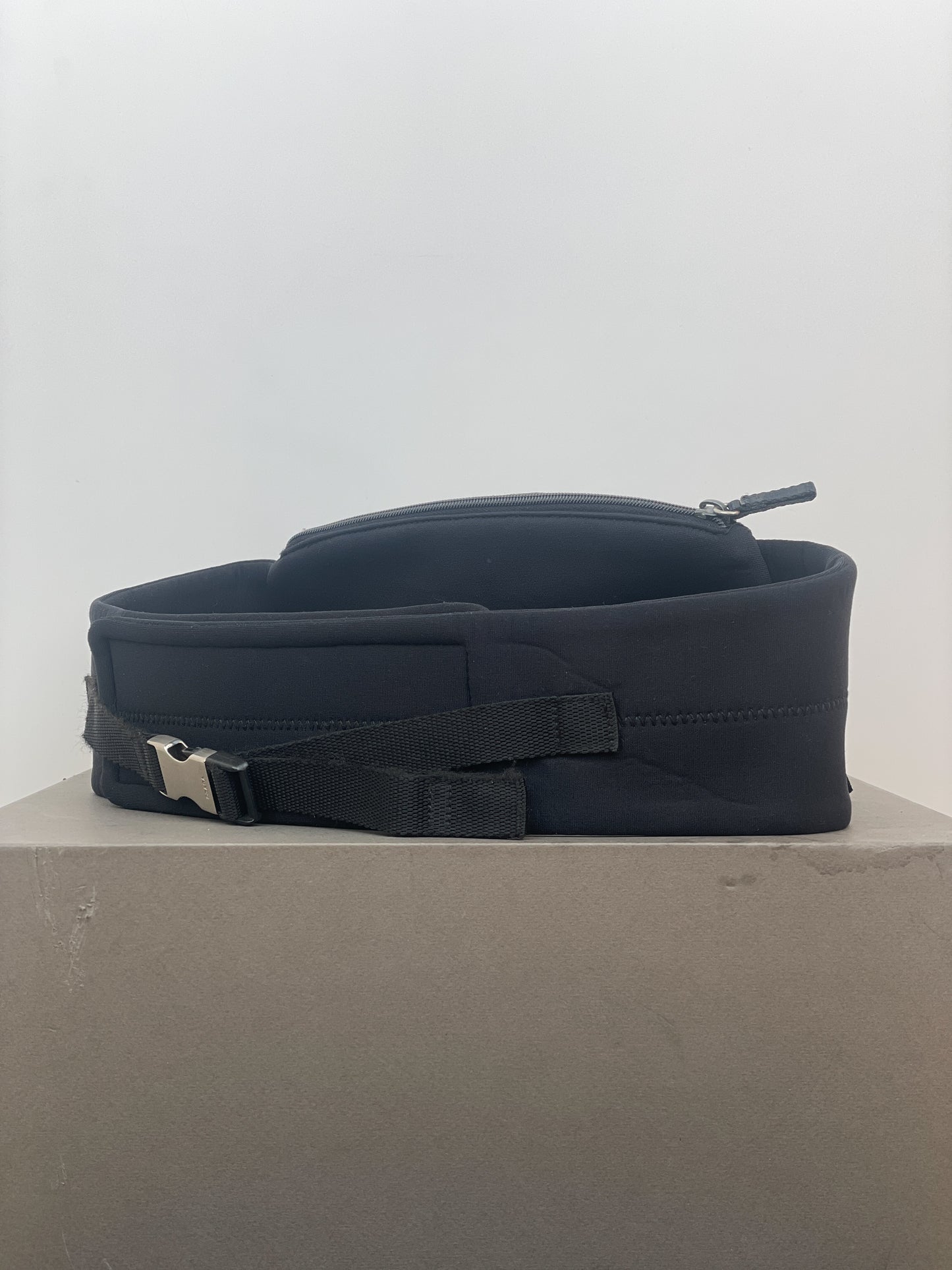 Prada AW99 Linea Rossa Red Tab Neoprene Belt Waist Bag