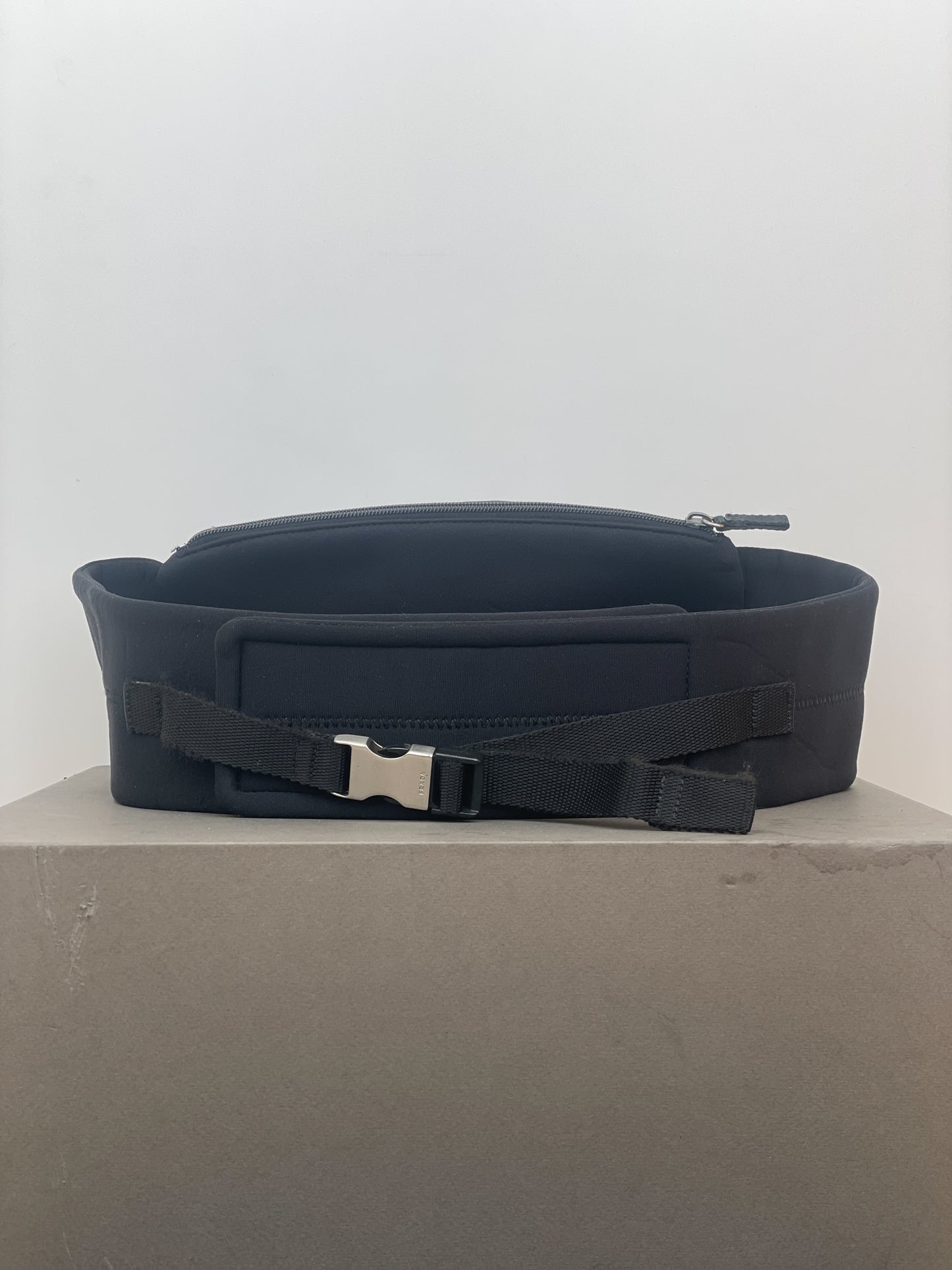 Prada AW99 Linea Rossa Red Tab Neoprene Belt Waist Bag