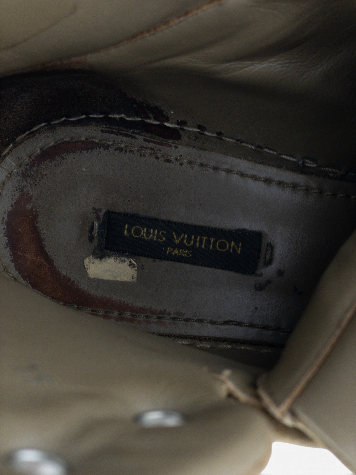 Louis Vuitton by Marc Jacobs 2010s Batignolles Monogram Wedge Sneaker Heels – detail view