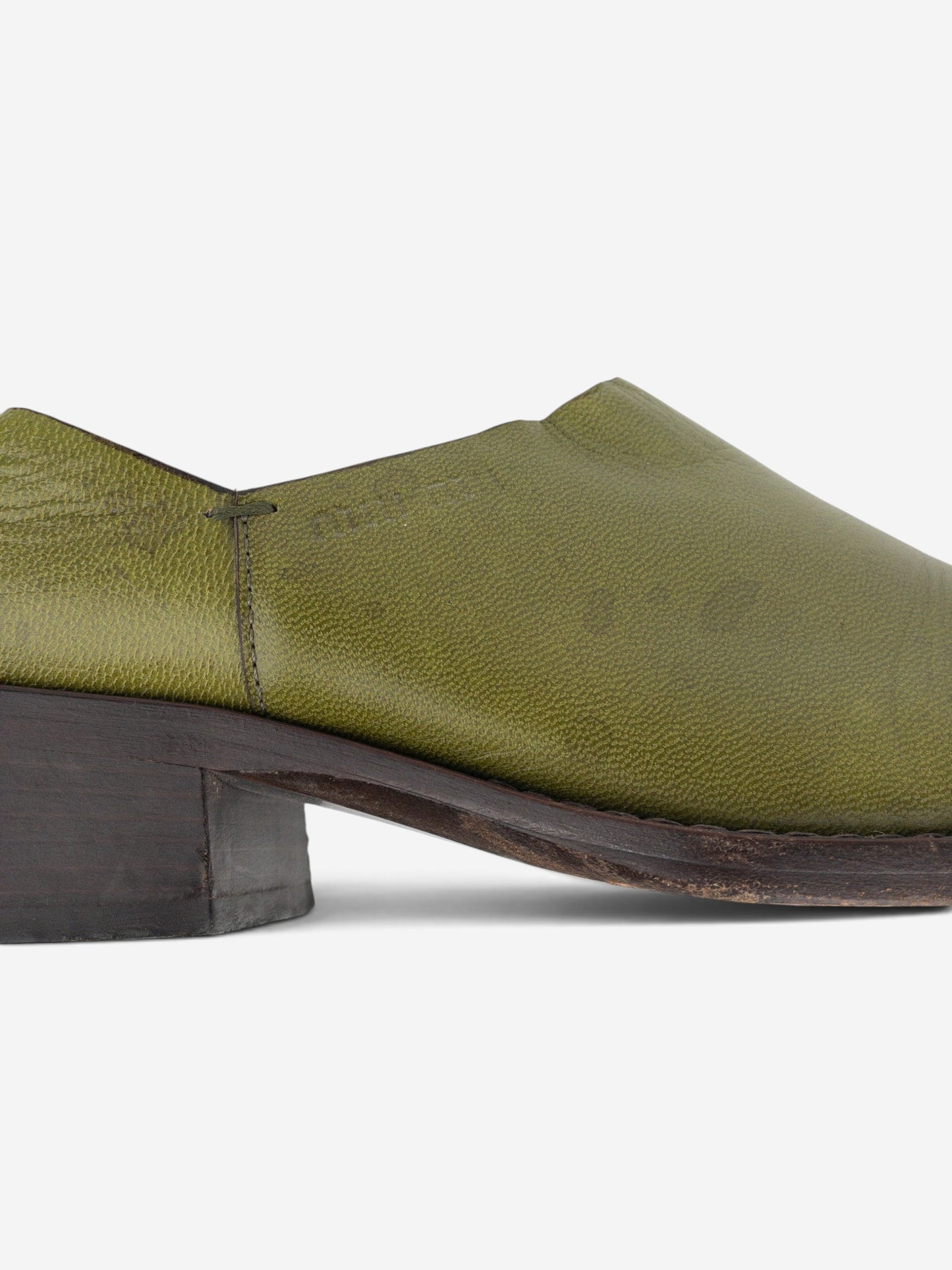 Miu Miu 2000s Square Toe Western Loafer Mules – detail view