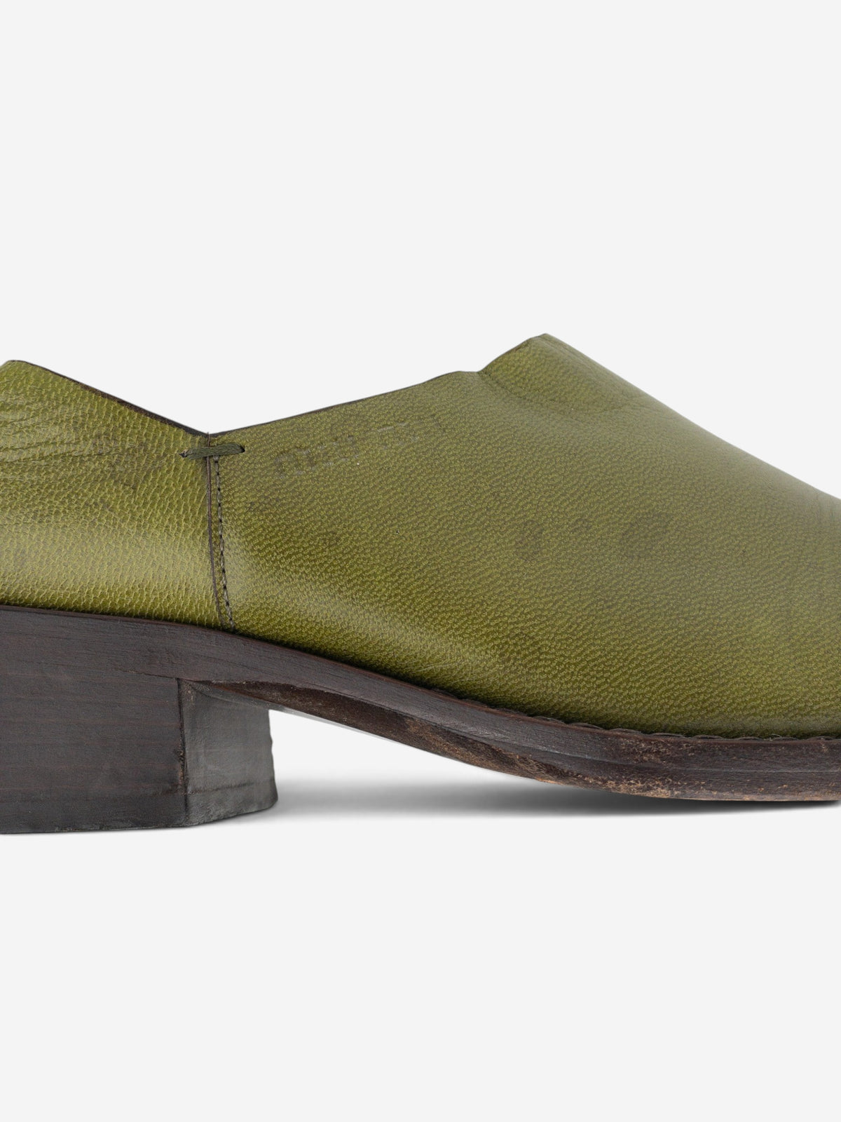 Miu Miu 2000s Square Toe Western Loafer Mules – detail view