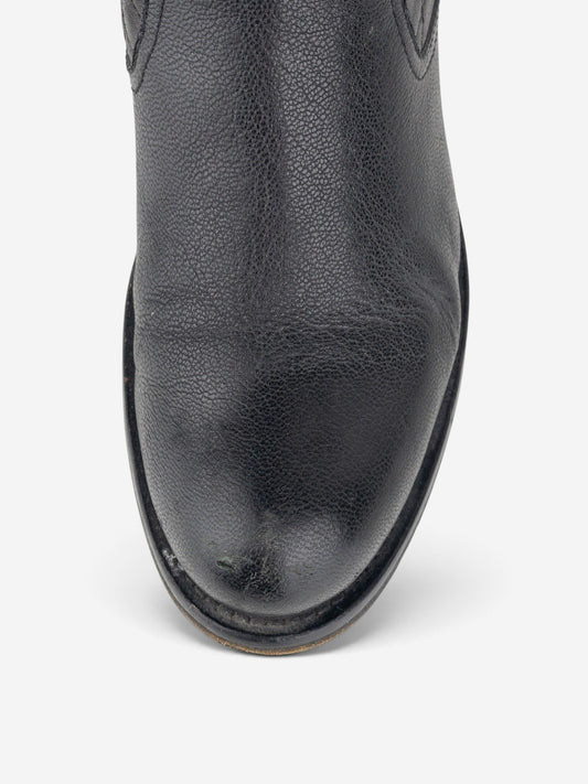 Dior by Galliano 2000s Biker Moto Ankle Boots – detail view