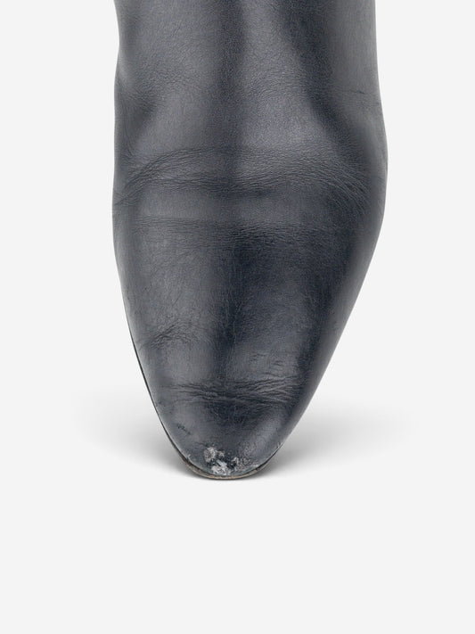Dior by Galliano 2000s Biker Moto Ankle Boots – detail view