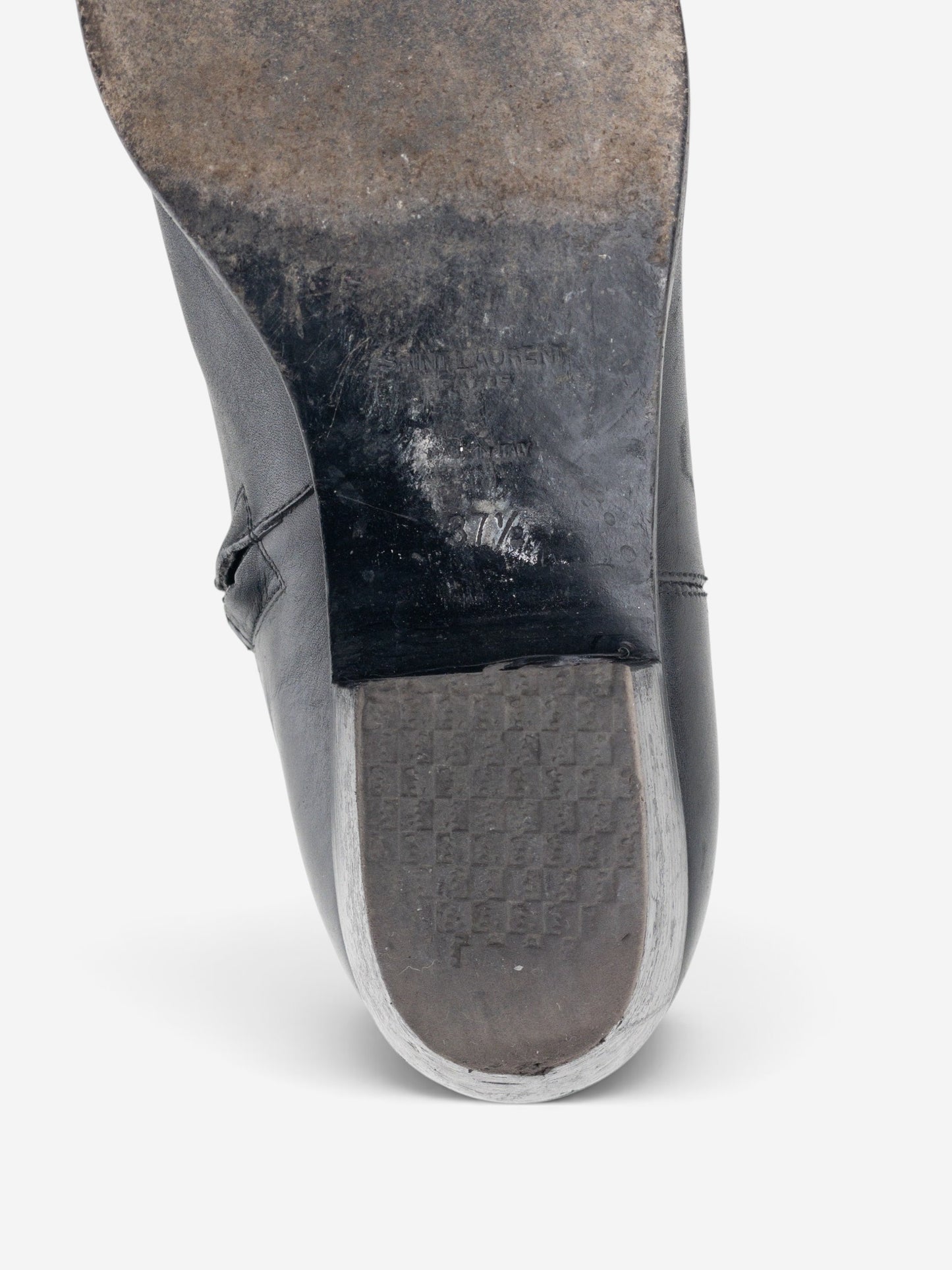 Saint Laurent by Anthony Vaccarello SS17 Python Western Cowboy Ankle Boots – detail view