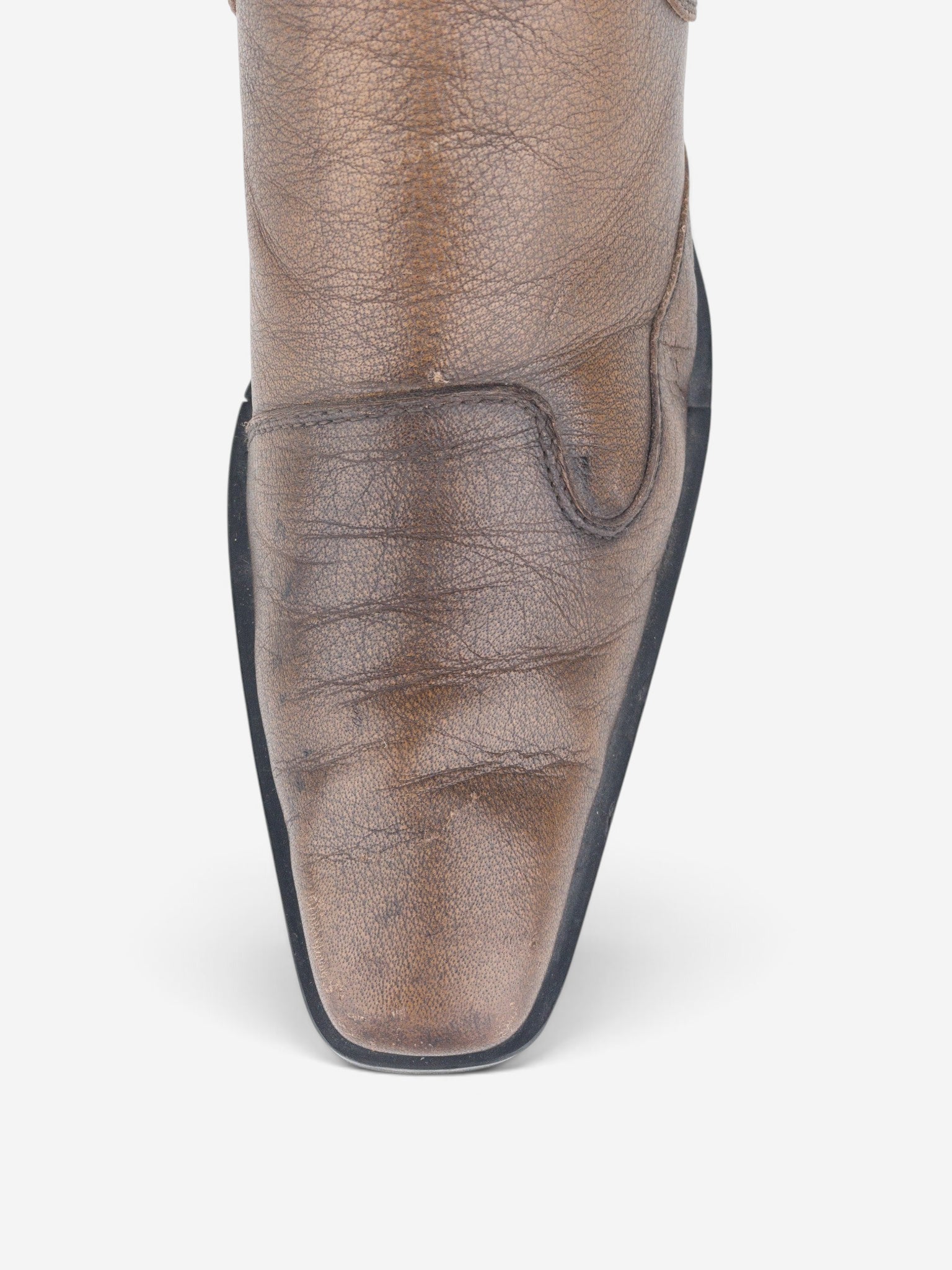 Miu Miu AW99 Western Biker Moto Boots – detail view