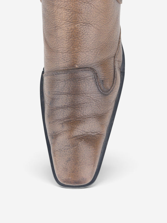 Miu Miu AW99 Western Biker Moto Boots – detail view