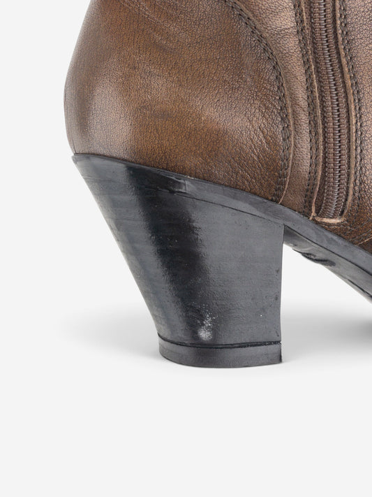Miu Miu AW99 Western Biker Moto Boots – detail view