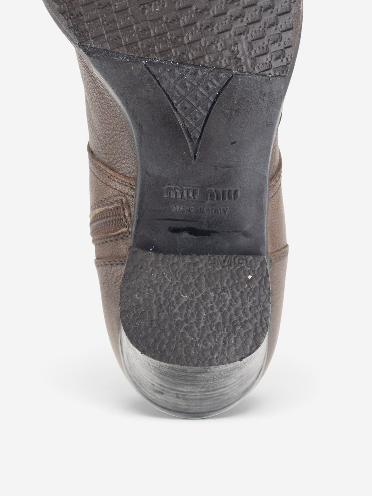 Miu Miu AW99 Western Biker Moto Boots – detail view